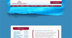 Desktop Screenshot of danielfuneralhome.com